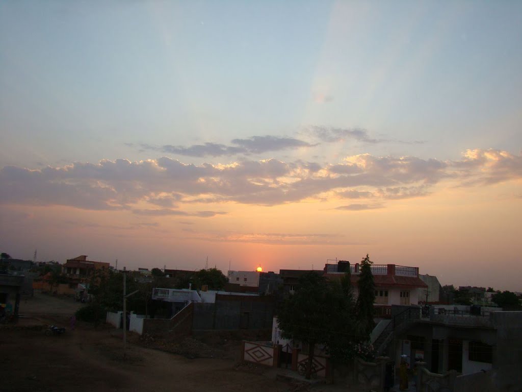 sunset sceane at surrendranagar, Дхорайи