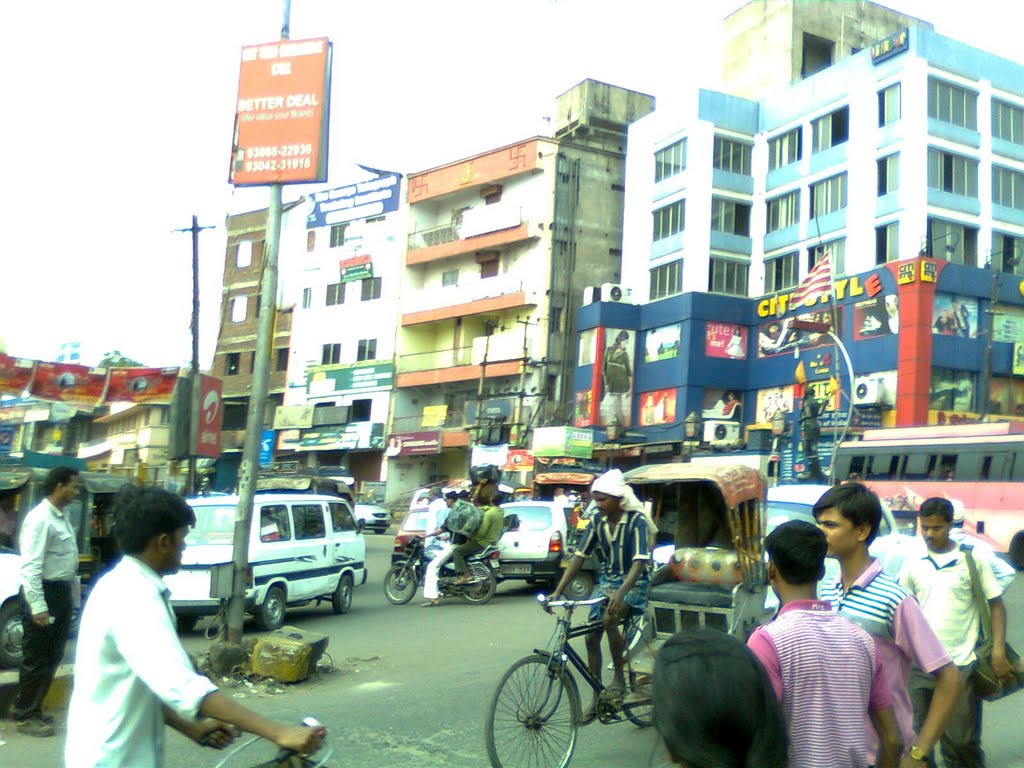Traffic rush of bank more, Дханбад