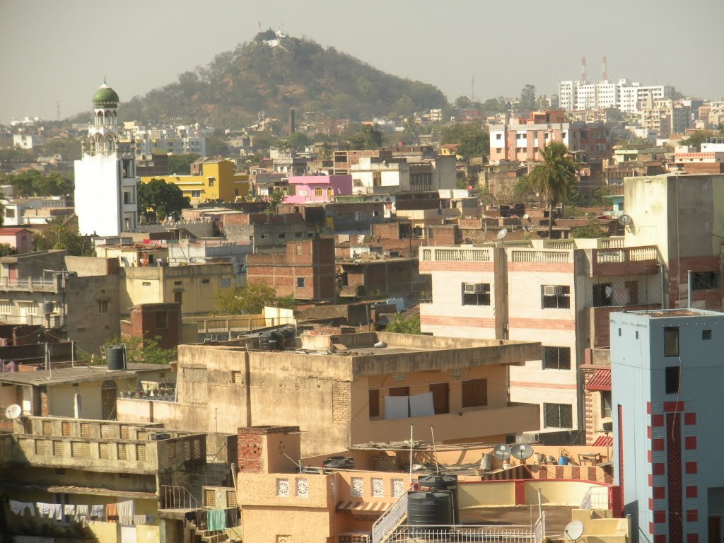view of pahari mandir from p.p compound, Ранчи