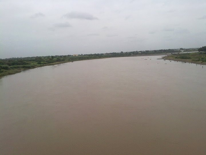 View of Bhima from railway bridge(Wilingdon bridge ),Pandharpur, Пандхарпур
