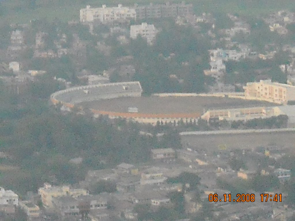 Ch.Shahu Sports Stadium From Ajinkyatara., Сатара