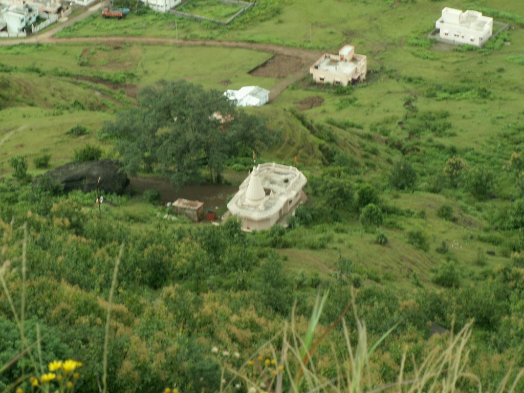 Some temple, Satara - From Ajinkyatara Fort, Сатара