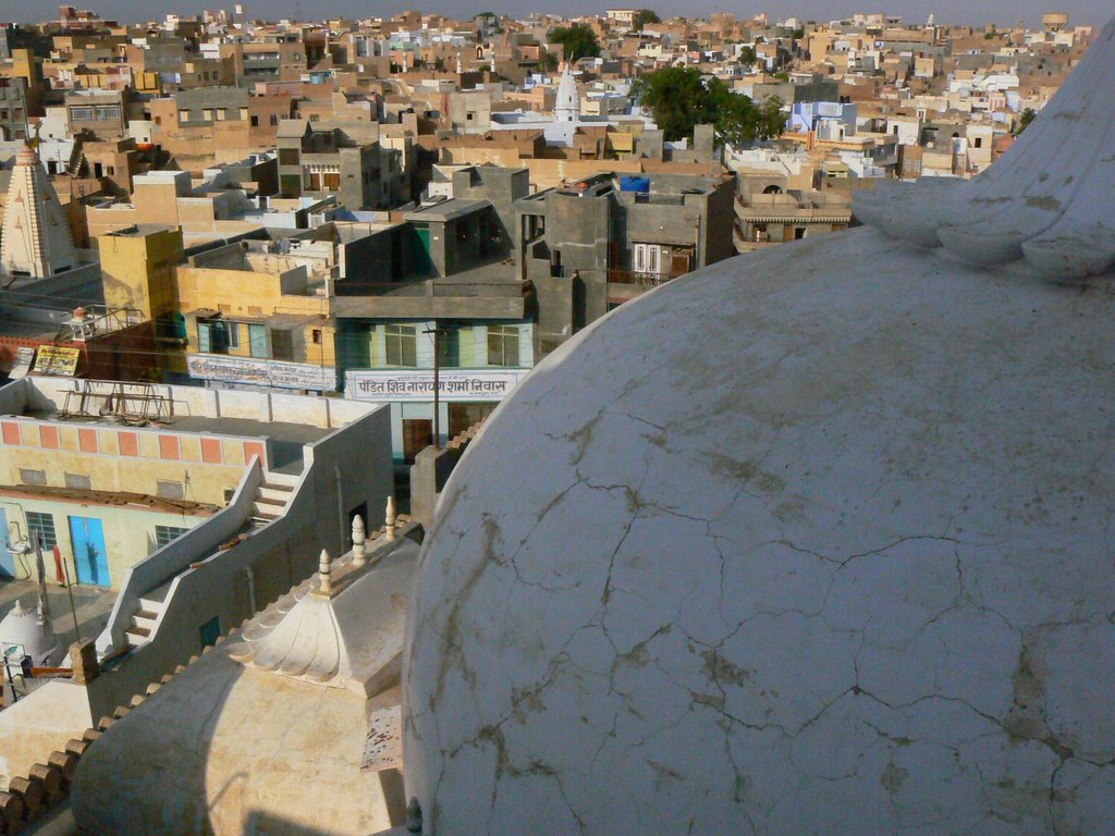 bikaner, view from the roof of jainist temple, Биканер