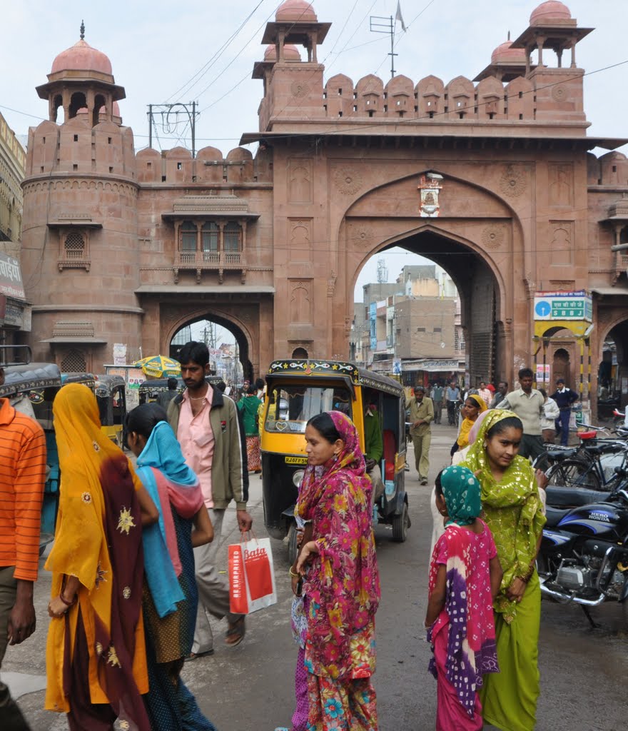 Market scenes at Kot Gate, Bikaner, Биканер