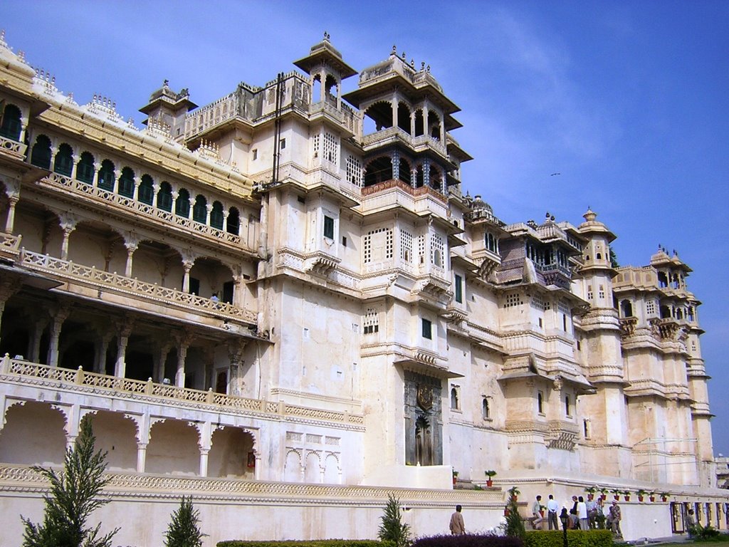 Udaipur - City Palace - esterno, Удаипур