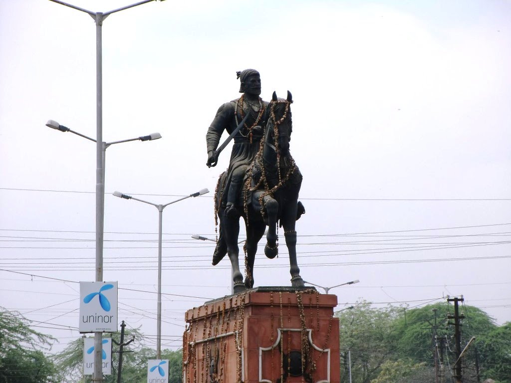 Agra, statue of the Maharaja Shivaji, Агра