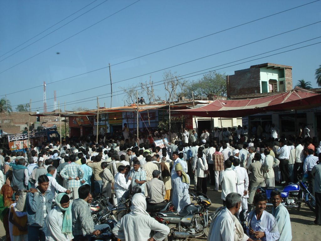 Election meeting, Agra uptown, Йханси