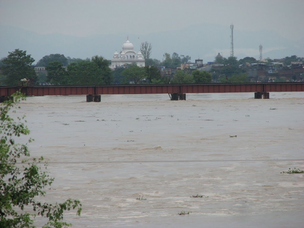 Pilibhit,Gurudwara from Devha bridge,, Пилибхит