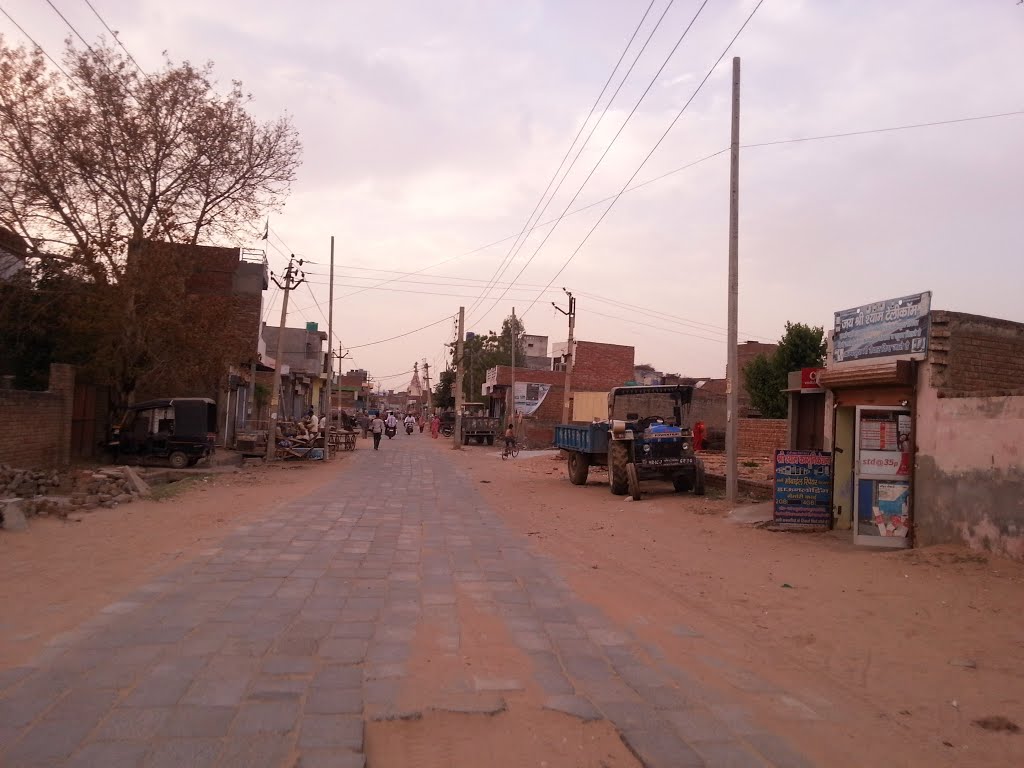 Road towards Dadri Gate at  Dhana Ladanpur - Bhiwani Road Dist. Bhiwani Haryana, Бхивани