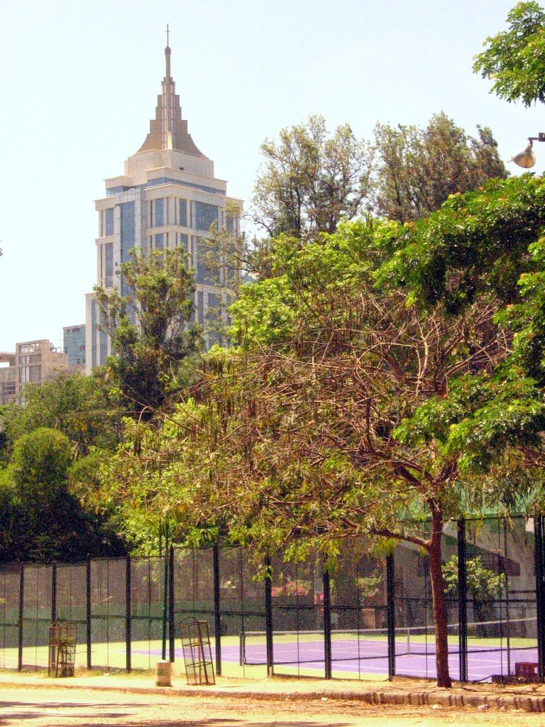 KSLTA courts and UB Tower, Бангалор