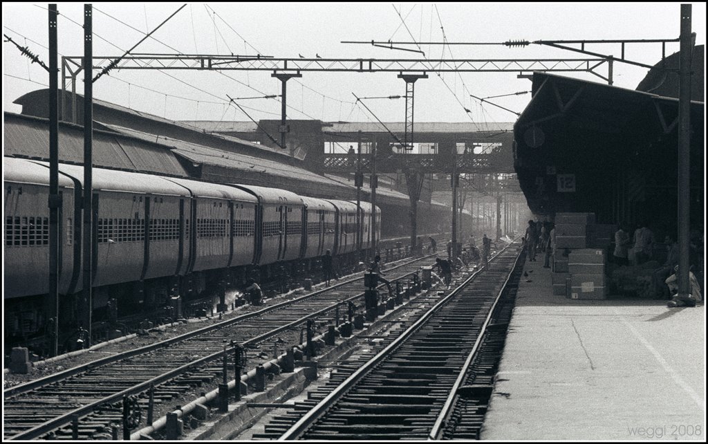 old delhi railway stn. ©monochromo (weggi.ch), Дели