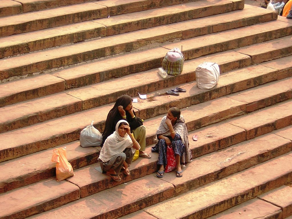 Delhi - Jama Masjid - vista laterale, Дели