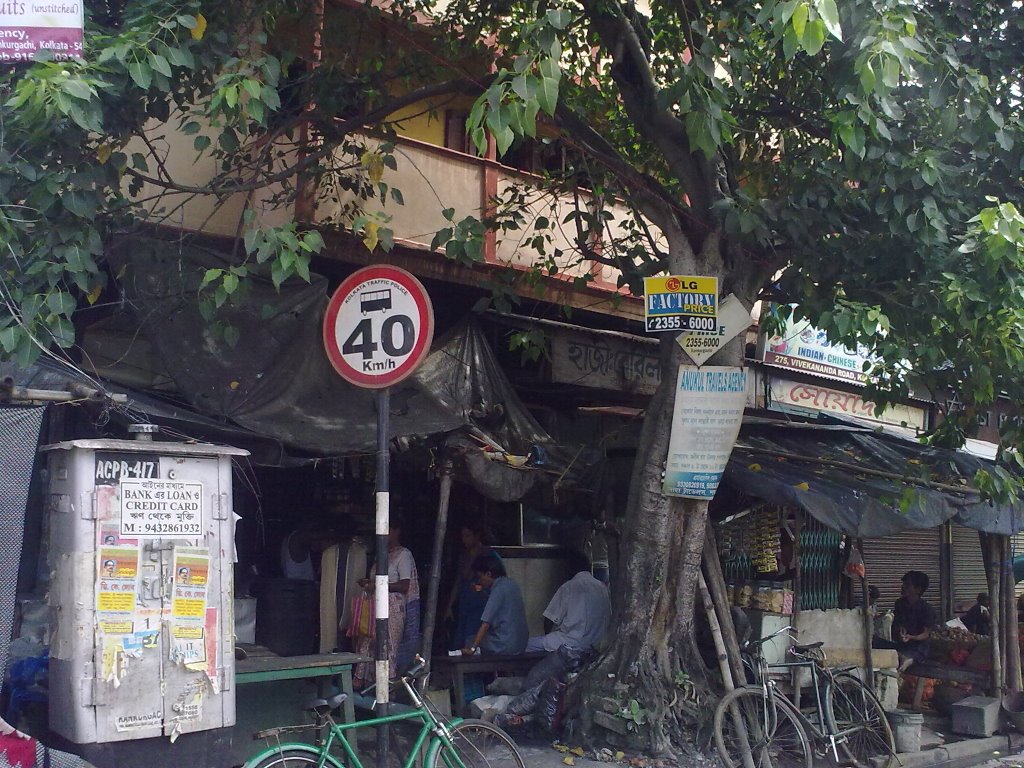 Speed Limit Sign at Kolkata, Калькутта