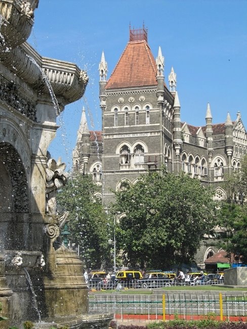 Flora Fountain & Oriental Bldg - Bombay - India, Бомбей