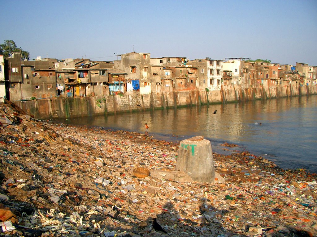 Mumbai Slum - Apr.2003, Бомбей