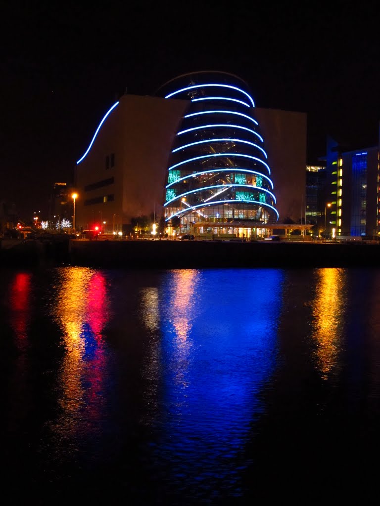 Dublin Convention Centre at night, Дан-Логер