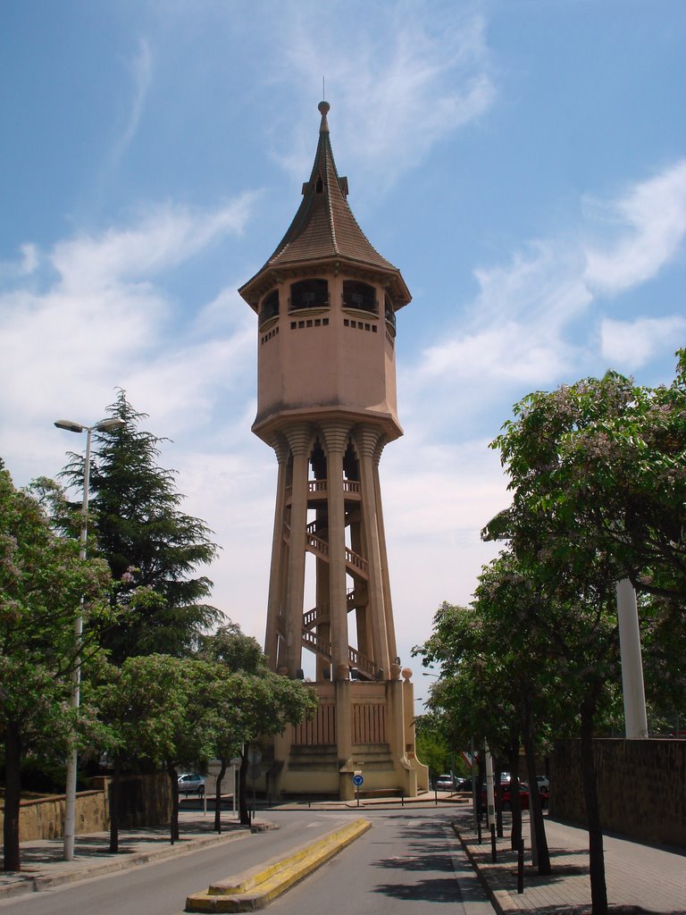 Sabadell, Torre del Agua, símbolo de la ciudad, Сабадель