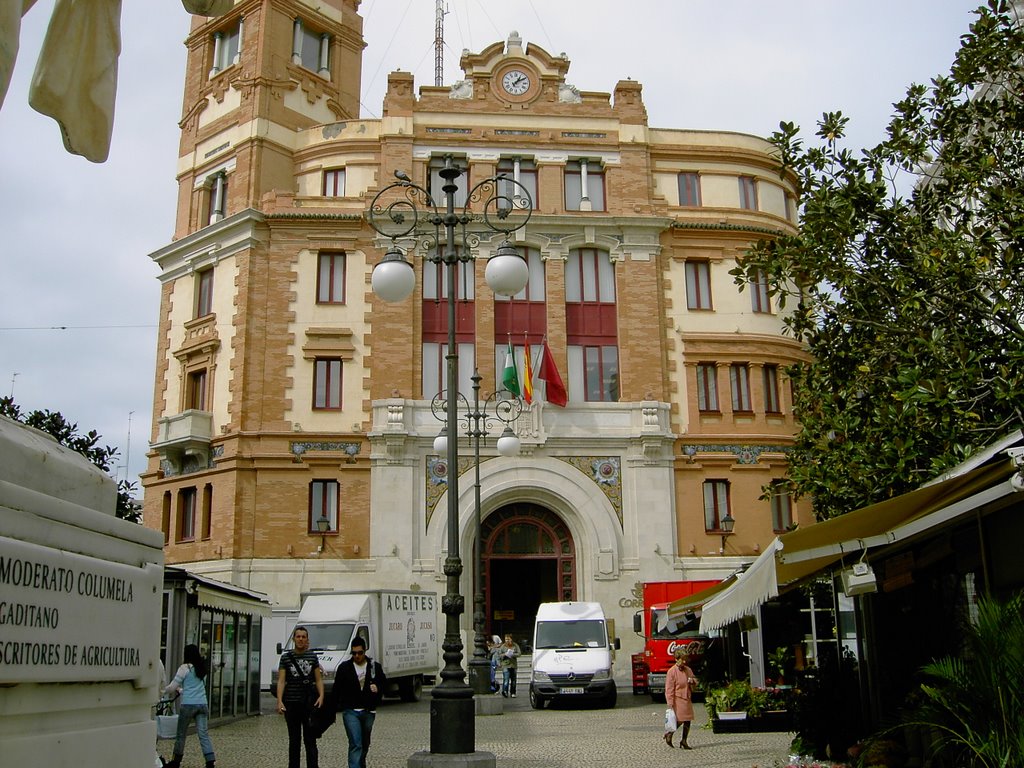 Cádiz: Plaza de las Flores, Edificio de Correos, Алжекирас