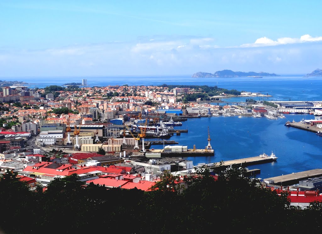 Vista de la Ria y de la Ciudad de Vigo desde el Castro, Виго