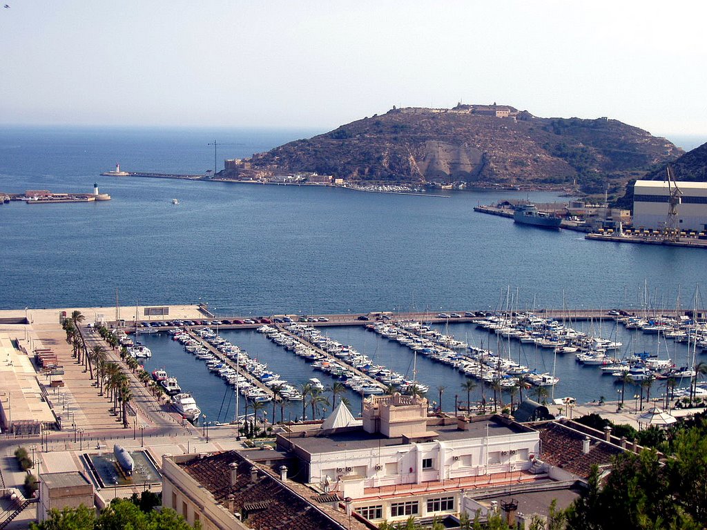 Vista del Puerto, Cartagena, Murcia, España, Картахена