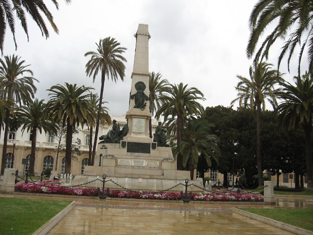 The monument in honor of "Héroes de Cavite y de Santiago de Cuba", Картахена