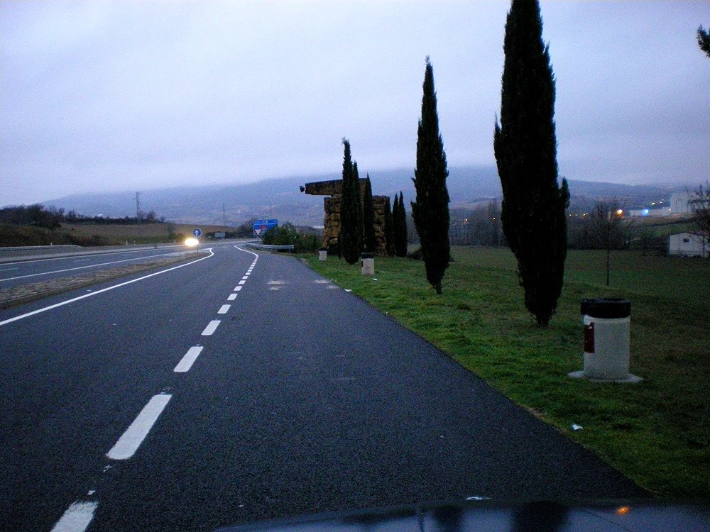 A12, Villateurta, near Estella , Navarra, Espana, 28-12-2008., Наварра