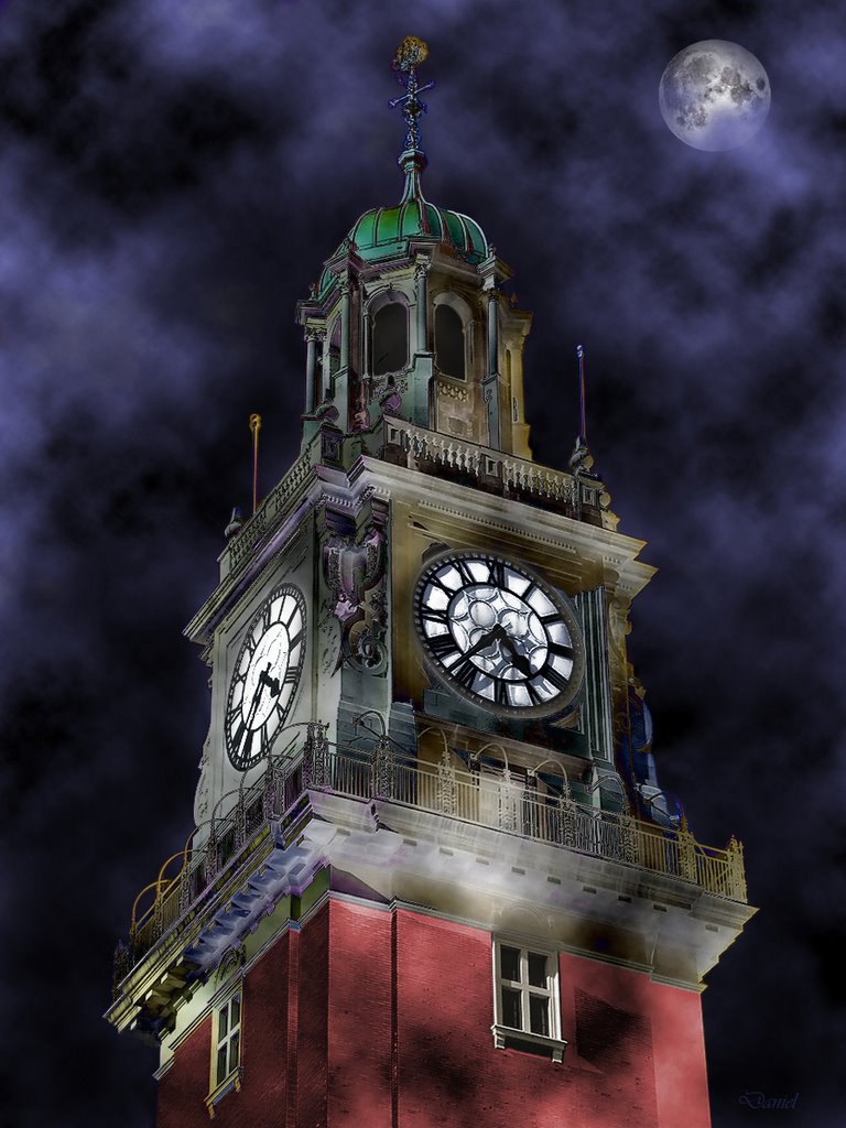 clocks tower (by night...), Азул