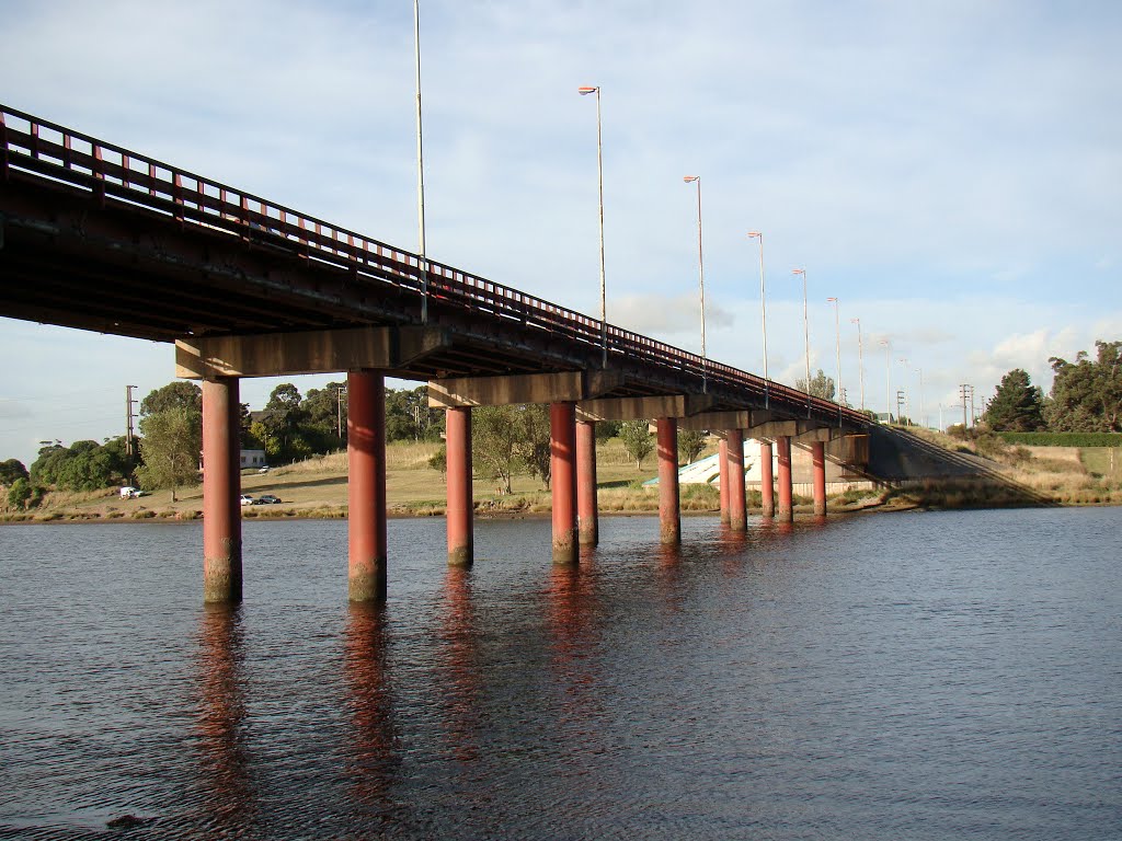 Necochea (Bs.As.) - Puente carretero sobre el rio Quequen - ecm, Некочеа