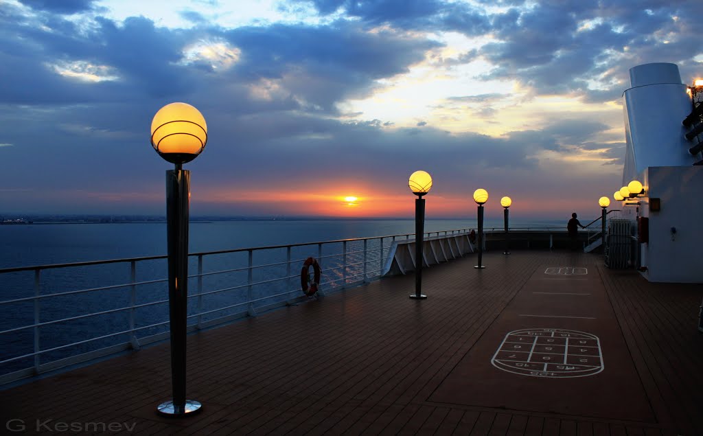Bari, sunset view, Бари