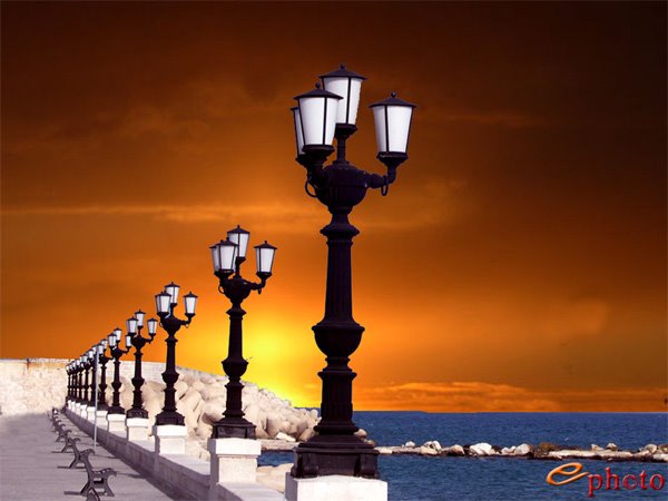Lampioni sul porto, Бари