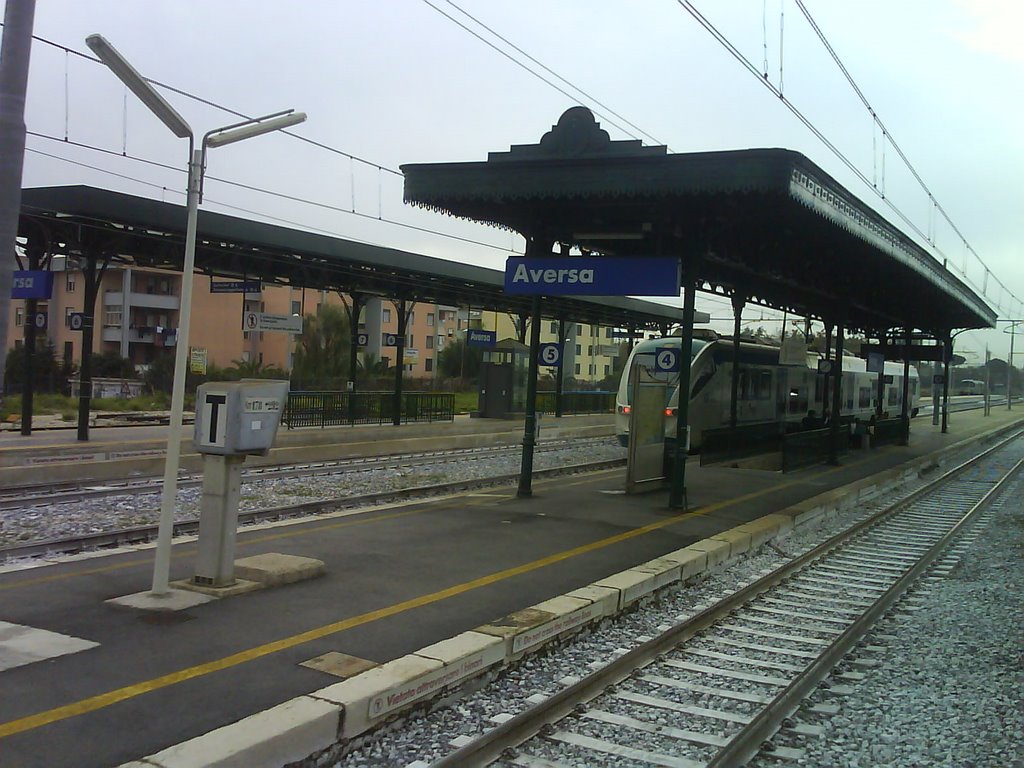 Aversa (CE) Stazione/Railway Station/Bahnhof  Linea Roma - Formia - Napoli/Caserta - Napoli, Аверса