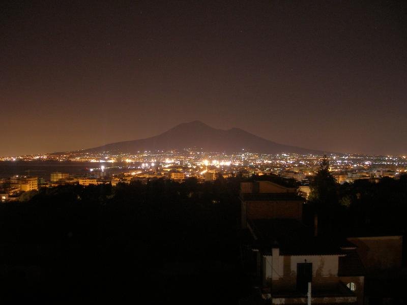 Vesuvius and cities by night from Hotel dei Congressi, Кастелламмаре-ди-Стабия