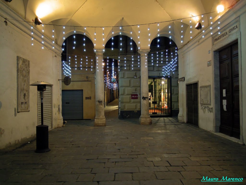 Savona, i portici del vecchio palazzo comunale (attuale pinacoteca), Савона