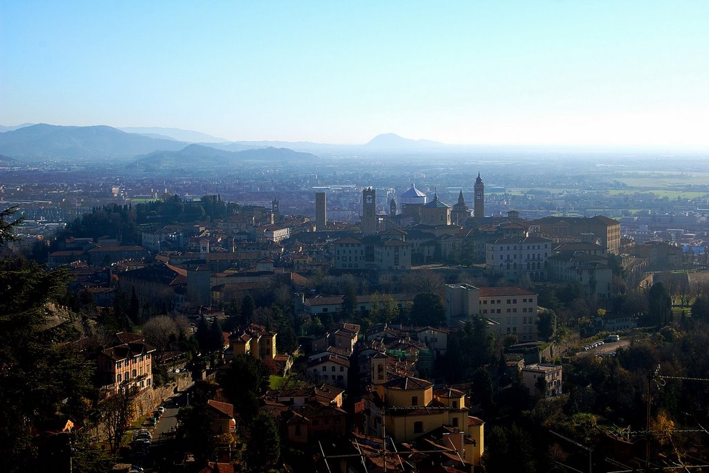 Panorama da San Vigilio, Бергамо