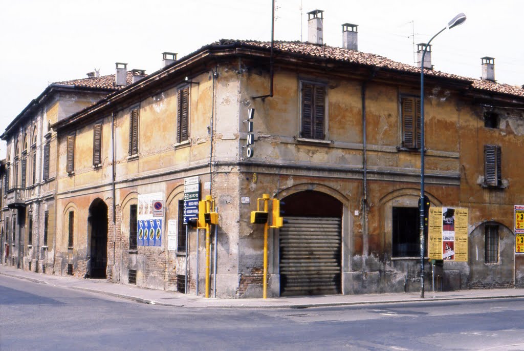 Via del Sale angolo Via del Giordano nel 1980, Кремона