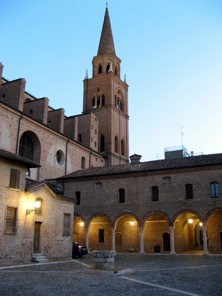 Mantova, scorcio serale di S.Andrea, Мантуя