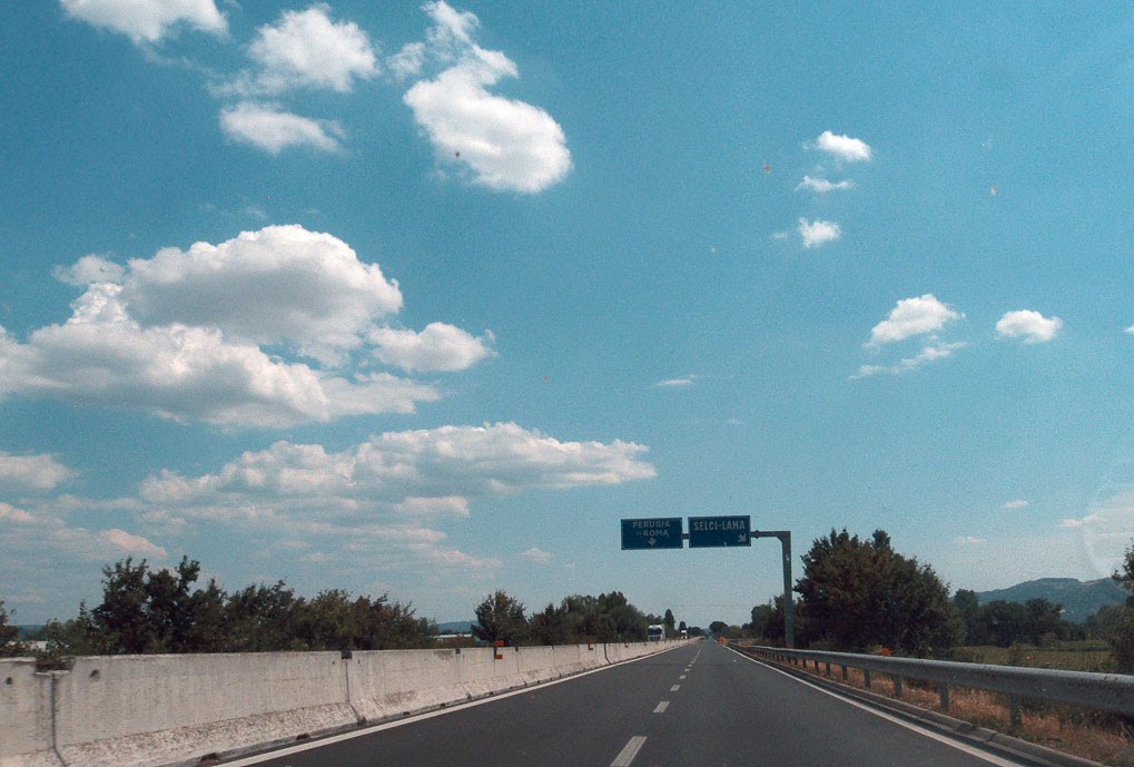E45, near Selci, Italia, 13-08-2012., Сиракузы