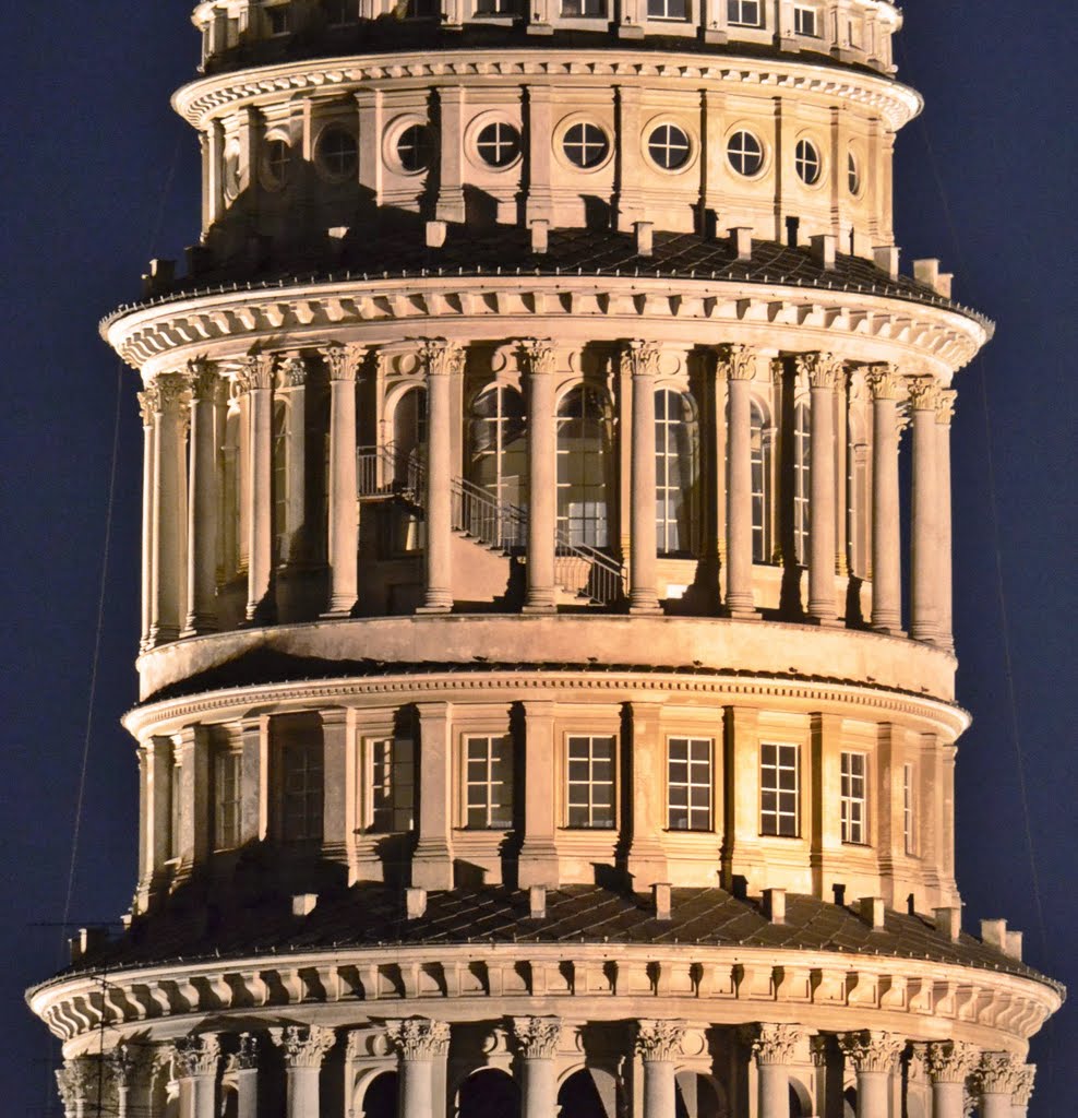 NOVARA: La cupola di S.Gaudenzio in notturna, Новара