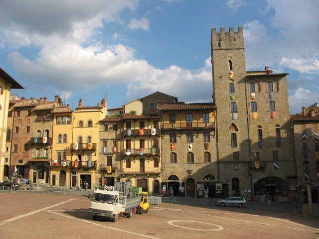 Piazza Grande de Arezzo, Italia, Ареццо