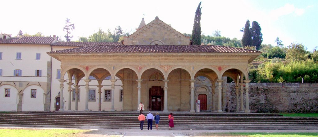 Arezzo - S. Maria delle Grazie - Portico di Benedetto da Maiano a. 1490, Ареццо