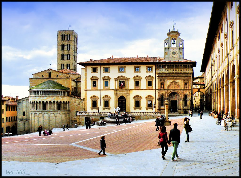 Arezzo Piazza Grande..© by leo1383, Ареццо