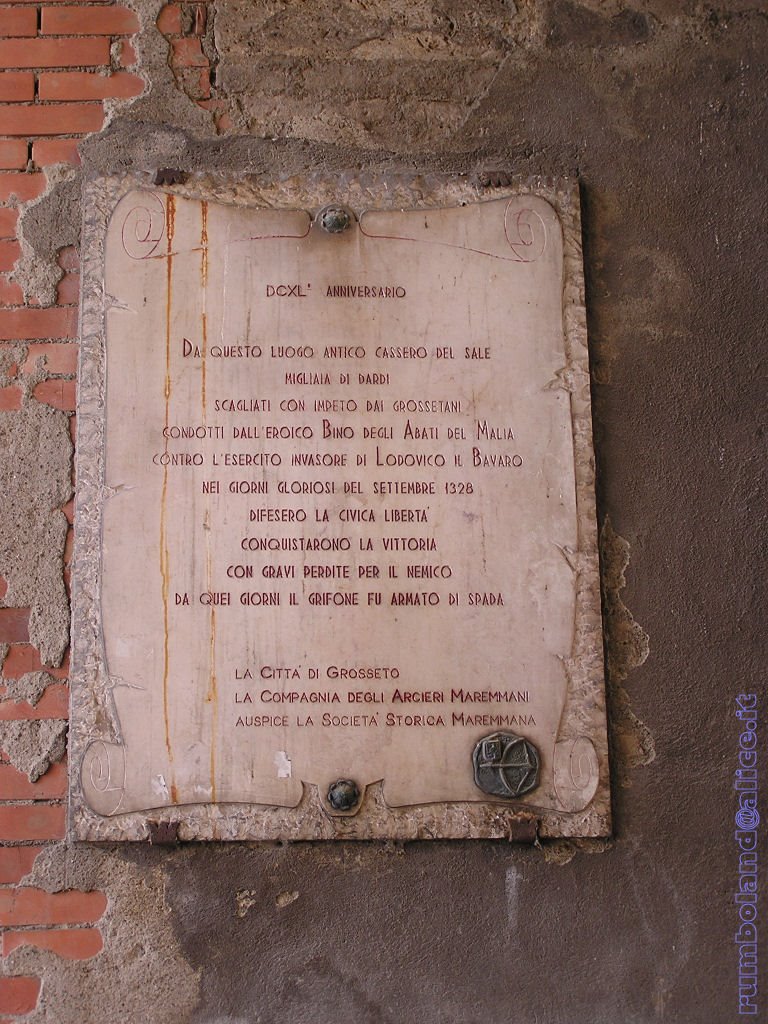 Lapide in Porta Vecchia, Гроссето