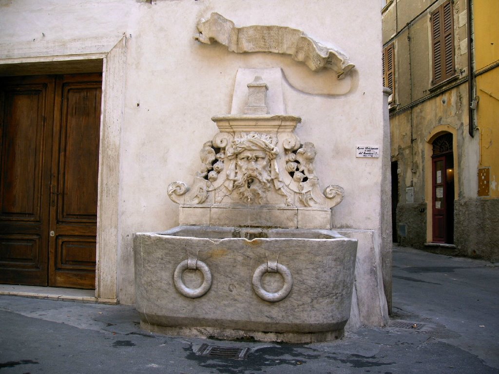 Borgo del Ponte: la fontana, Масса