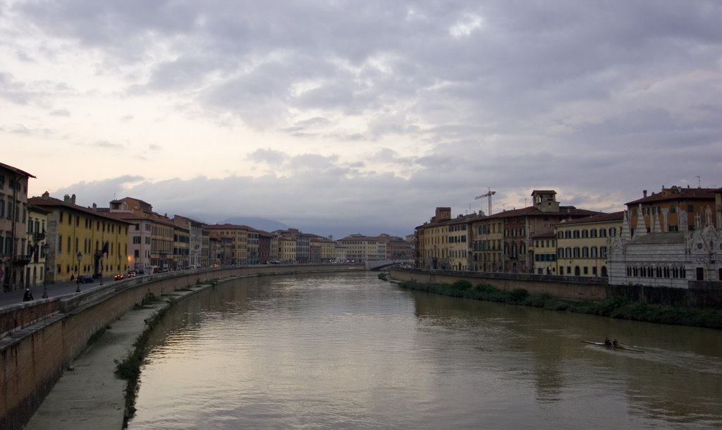 The Arno river / Pisa, Italy, Пиза