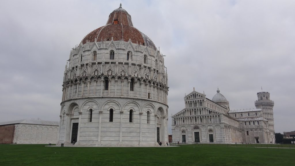 Catedral de Pisa na Piazza dei Miracoli no inverno - Pisa - Itália, Пиза
