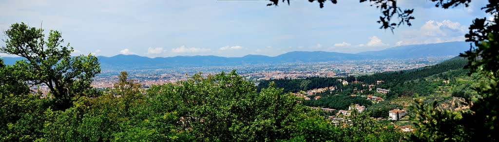 Panorama di Prato, verso Pistoia, Прато