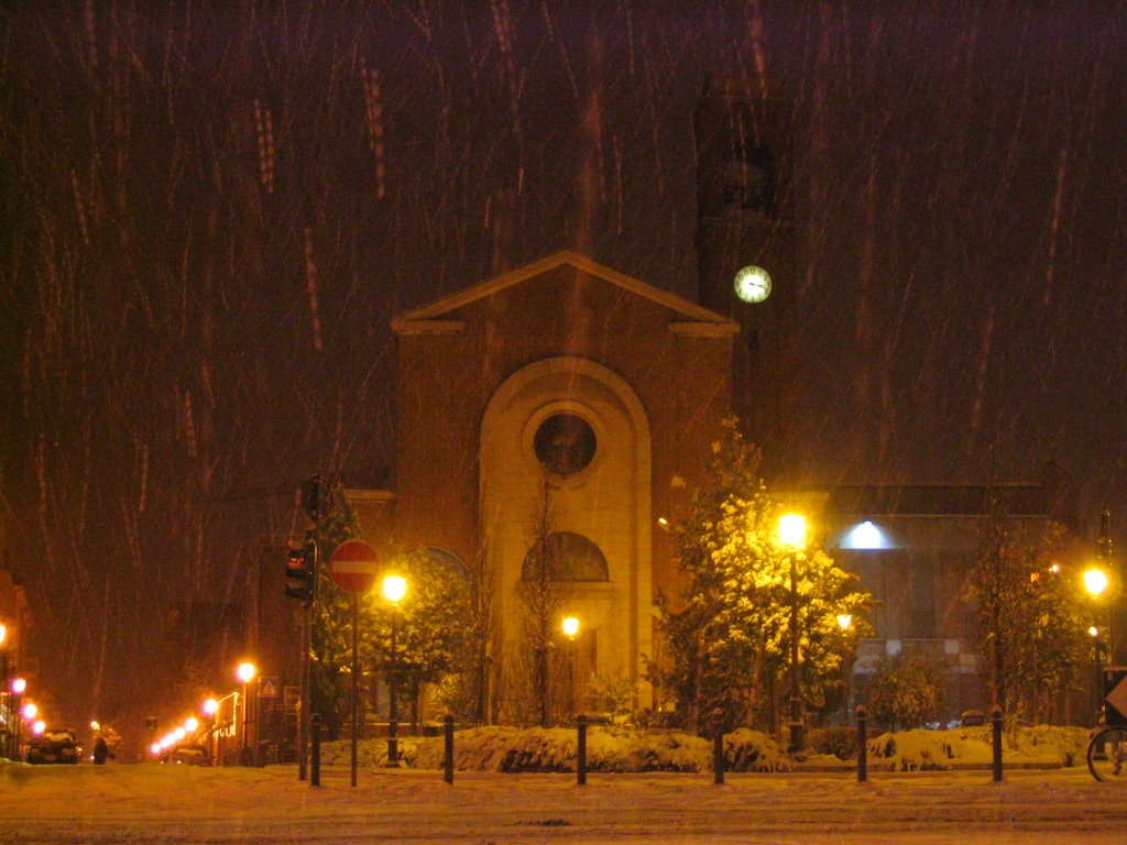 Piazza Mazzini sotto la neve, Rimini, Римини