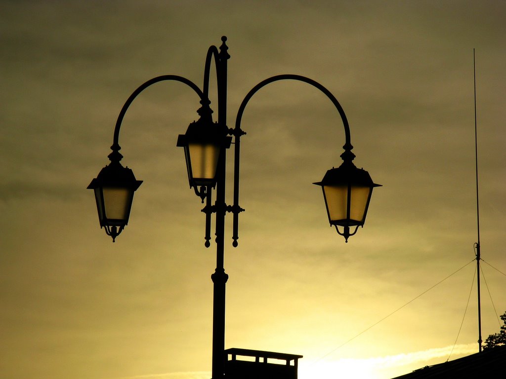Straßenlampe in Tarvisio, Тарвизио
