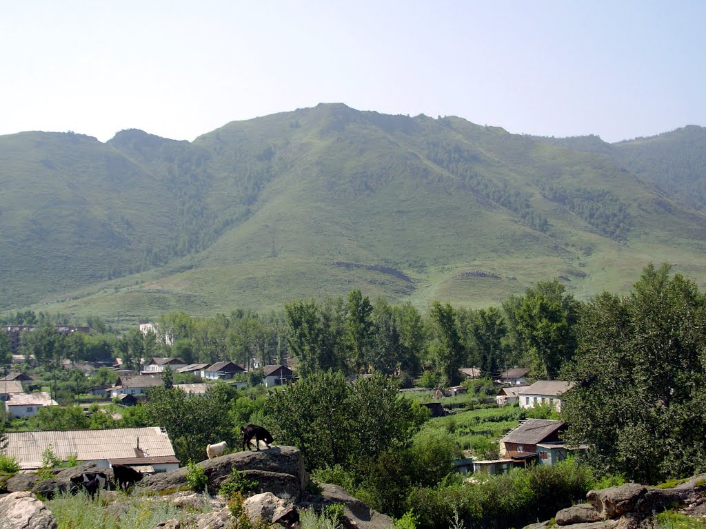 Асубулак вид на посёлок, Асубулак