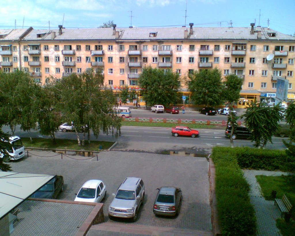 from 2. floor of Hotel Ust Kamenogorsk, Белогорский